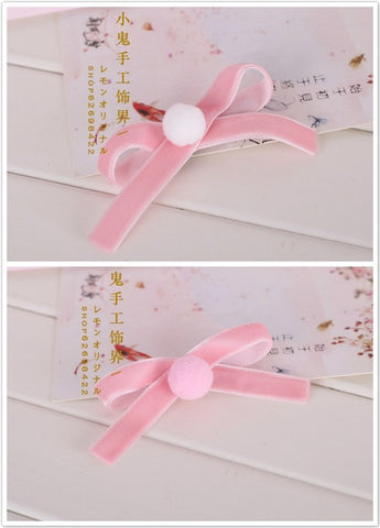 Soft sister Sweet Biscuits Hat Beret Wool Hat Painter Hat Rabbit Spring & Autumn New Side Folder Hairpin Lolita Hair Accessories