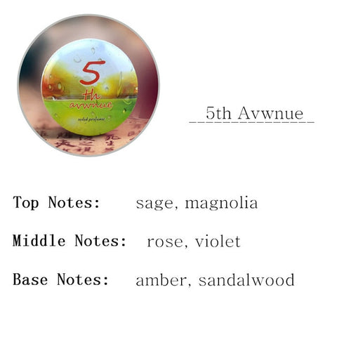 1pc Eau De Parfum 15g Women Soild Perfume Feminino Portable Box Flower Fruit Fragrance Floral Cream Female Parfum Metal Casing
