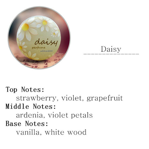 1pc Eau De Parfum 15g Women Soild Perfume Feminino Portable Box Flower Fruit Fragrance Floral Cream Female Parfum Metal Casing
