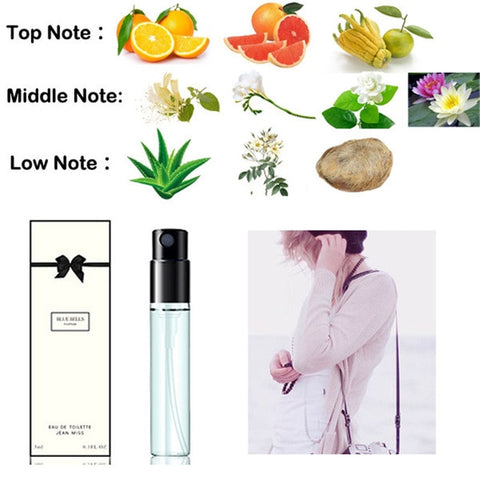 Lasting Mini Perfume Women Men Parfum Deodorant Fragrance Atomizer Body Spay Elegant Ladies Female Male Flower Aromatic Water