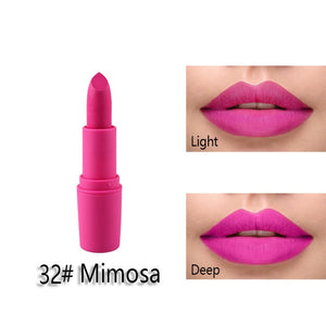 New MISS ROSE Lipstick Matte Waterproof Velvet Lip Stick 18 Colors Sexy Red Brown Pigments Makeup Matte Lipsticks Beauty Lips