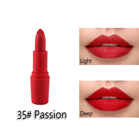 New MISS ROSE Lipstick Matte Waterproof Velvet Lip Stick 18 Colors Sexy Red Brown Pigments Makeup Matte Lipsticks Beauty Lips