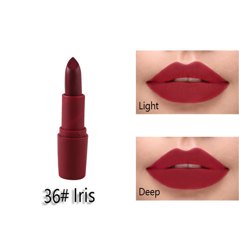 New MISS ROSE Lipstick Matte Waterproof Velvet Lip Stick 18 Colors Sexy Red Brown Pigments Makeup Matte Lipsticks Beauty Lips
