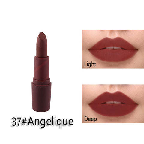 New MISS ROSE Lipstick Matte Waterproof Velvet Lip Stick 18 Colors Sexy Red Brown Pigments Makeup Matte Lipsticks Beauty Lips