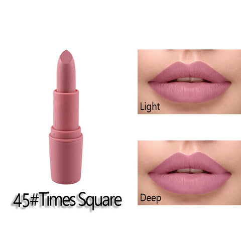 New MISS ROSE Lipstick Matte Waterproof Velvet Lip Stick 18 Colors Sexy Red Brown Pigments Makeup Matte Lipsticks Beauty Lips