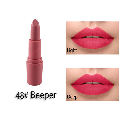 New MISS ROSE Lipstick Matte Waterproof Velvet Lip Stick 18 Colors Sexy Red Brown Pigments Makeup Matte Lipsticks Beauty Lips