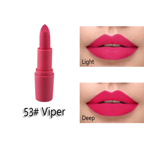 New MISS ROSE Lipstick Matte Waterproof Velvet Lip Stick 18 Colors Sexy Red Brown Pigments Makeup Matte Lipsticks Beauty Lips