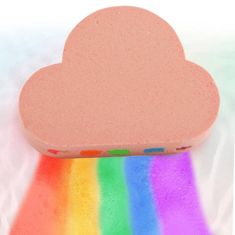 Natural Skin Care Cloud Shape Rainbow Bath Bubble Exfoliating Moisturizing Bath Ball Bombs Skin Care Romantic Bath Salt
