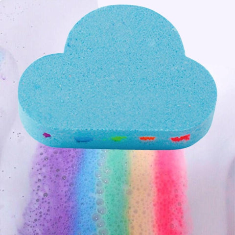 Natural Skin Care Cloud Shape Rainbow Bath Bubble Exfoliating Moisturizing Bath Ball Bombs Skin Care Romantic Bath Salt