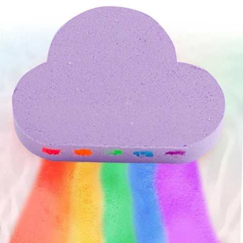 Natural Skin Care Cloud Shape Rainbow Bath Bubble Exfoliating Moisturizing Bath Ball Bombs Skin Care Romantic Bath Salt