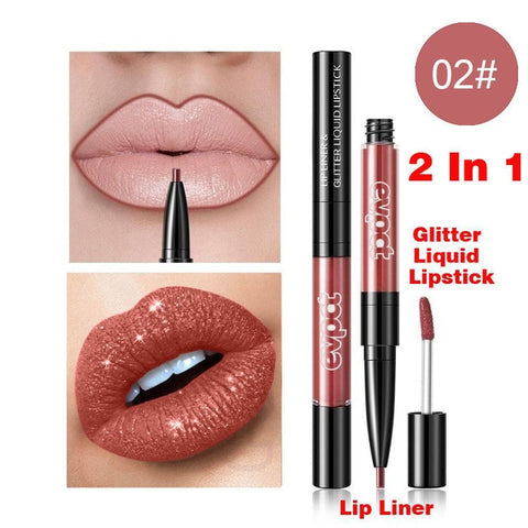 Diamond Liquid Lipstick Matte Red Lip Long Lasting Waterproof Make Up Lip Stick Nude Pink Lips Liner Pencil Gloss Makeup YXL