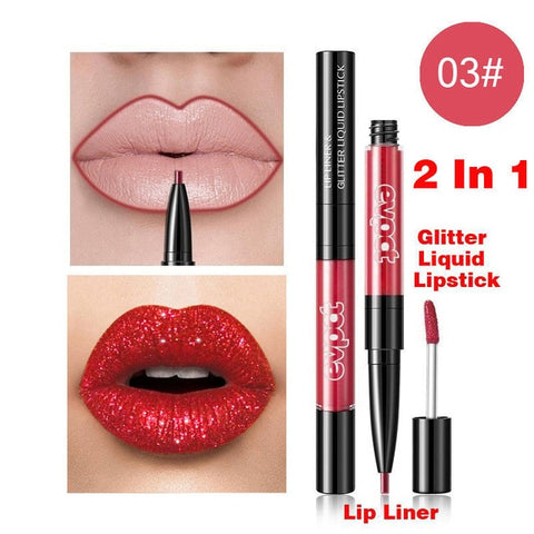 Diamond Liquid Lipstick Matte Red Lip Long Lasting Waterproof Make Up Lip Stick Nude Pink Lips Liner Pencil Gloss Makeup YXL