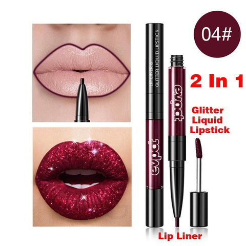 Diamond Liquid Lipstick Matte Red Lip Long Lasting Waterproof Make Up Lip Stick Nude Pink Lips Liner Pencil Gloss Makeup YXL